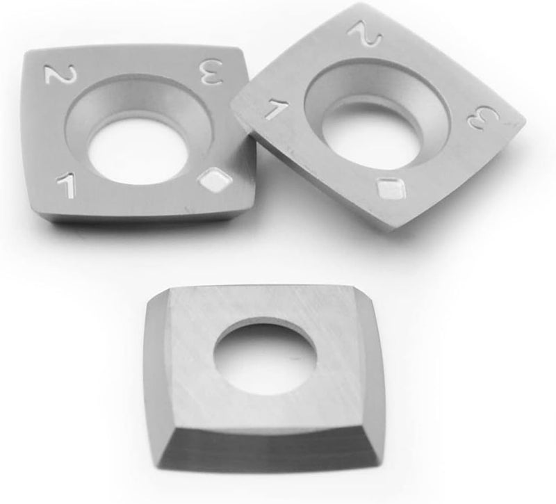 CDBP 15mm Square with 2" Radius Carbide Inserts Cutters 15×15×2.5 mm-R50 Replacement for Lathe Woodturning Tools, Carbide Turning Cutter, 10 PCS - Image 3